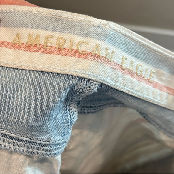 American Eagle Carnival Stripe Jean Shorts Size 0 - Picture 7 of 11